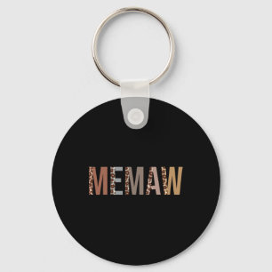 Chaveiro Memaw Leopardo Imprime Mãe Dia de as mães Engraçad
