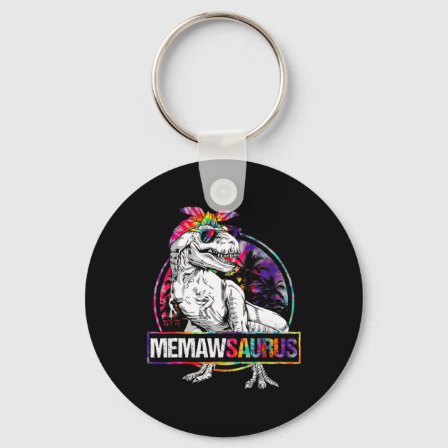 Chaveiro Memawsaurus Dinosaur Memaw Saurus Family Matching  (Frente)