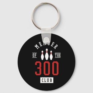 Chaveiro Membro do Clube dos 300 Boliche Byll Strike Pins