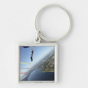 Chaveiro Membros da equipe do pára-quedas do marinho dos