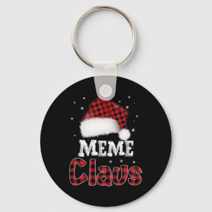 Chaveiro Meme Claus Christmas Red Xadrez Pajama Match