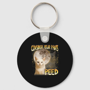 Chaveiro Meme de Gato Amante de Gato Mãe de Gato Engraçado 