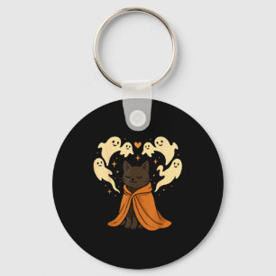 Chaveiro Meme de Gato Soky Fofo Preto Halloween