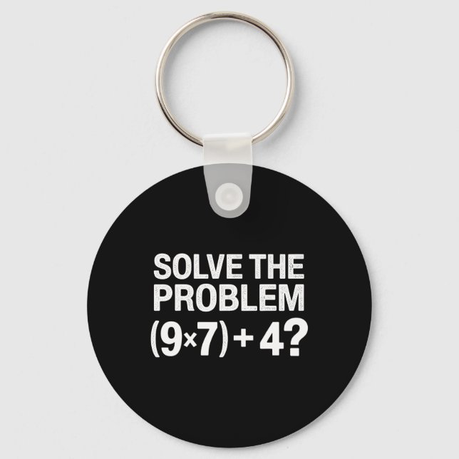 Chaveiro Meme Divertido 67 Pemdas Professor de Matemática B (Frente)