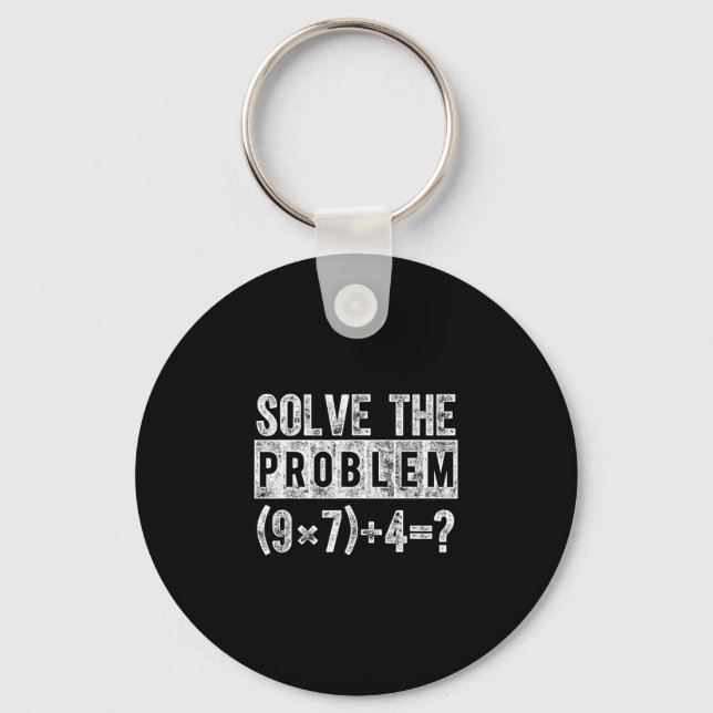 Chaveiro Meme Divertido 67 Pemdas Professor de Matemática E (Frente)