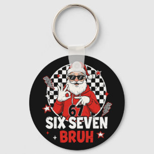 Chaveiro Meme Divertido 67 Seis Sete Natal Bruh Papai Noel 