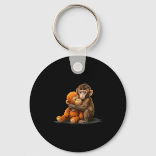 Chaveiro Meme do macaco bebê fofo socando