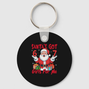 Chaveiro Meme do Papai Noel Six Seven Natal Meme Gen Z