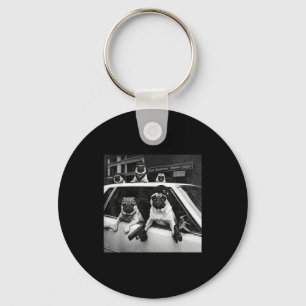 Chaveiro Meme engraçado do pug pug gângster estilo de rua