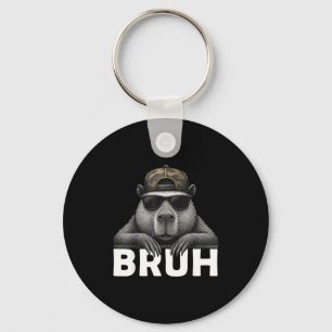 Chaveiro Meme Gráfico Engraçado Capivara Bruh Para Meninos