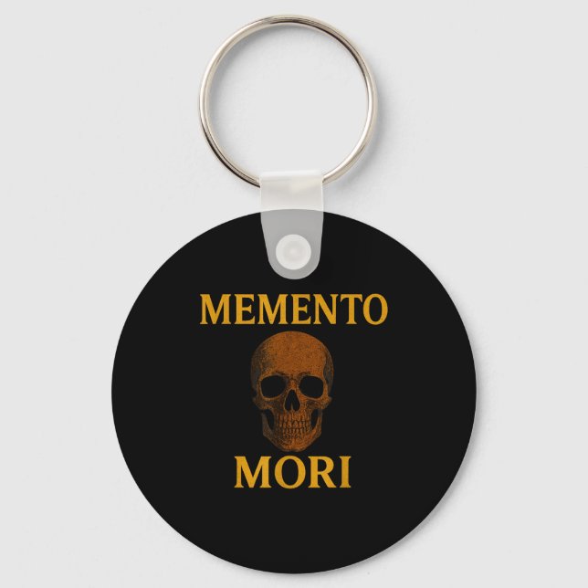 Chaveiro Memento Mori Philosophy Stoicism Quote  (Frente)