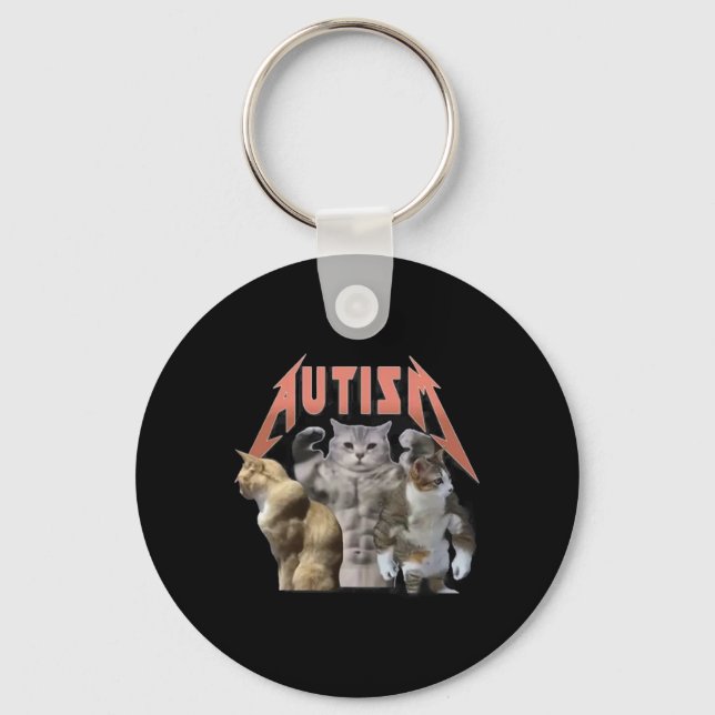Chaveiro Memória Buff Cats Autism (Frente)