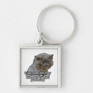 Chaveiro Memória de gato engraçada para amantes de gatinhos