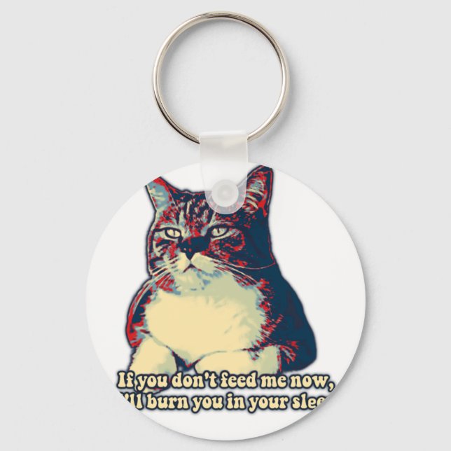 Chaveiro Memória de gato grumpy engraçada para donos de gat (Frente)