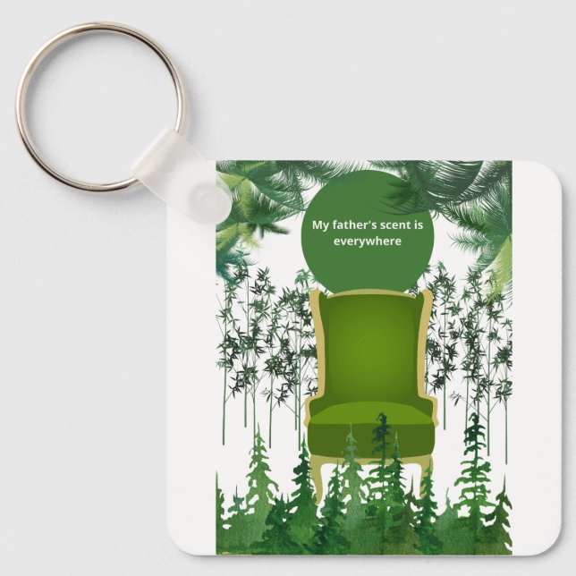 Chaveiro Memória Tranquila no Desenho de Matiz e Nostalgia  (Frente)