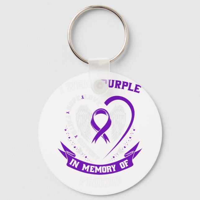 Chaveiro Memorial Bonito Oferece Perda De Epilepsia Amiga A (Frente)