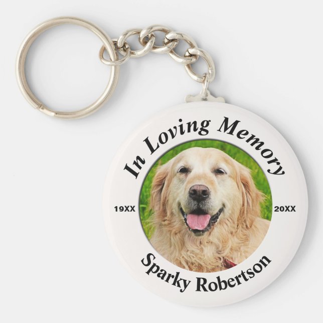 Chaveiro Memorial de Cachorro Personalizado (Frente)