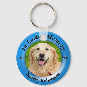 Chaveiro Memorial de Cachorro Personalizado Azul