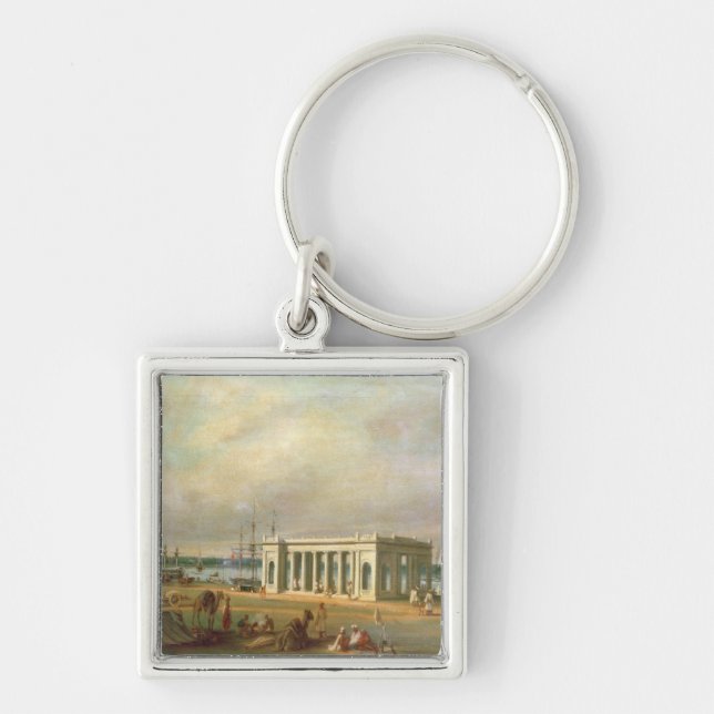 Chaveiro Memorial de James Prinsep, no rio de Hooghli, Ca (Frente)