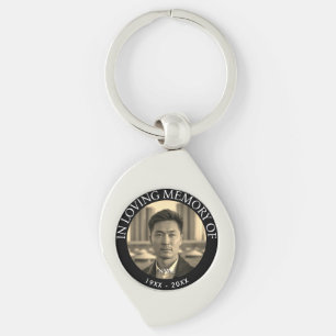 Chaveiro Memorial de Morte com Foto Personalizado Moderno