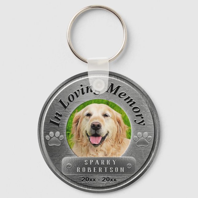 Chaveiro Memorial do Cachorro Personalizado (Frente)