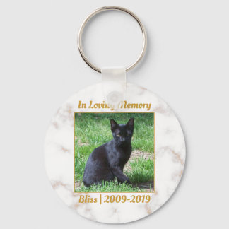 Chaveiro Memorial do Marble Branco e Dourado