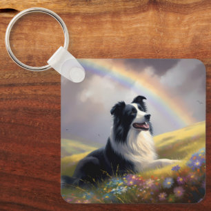 Chaveiro Memorial do Rainbow Bridge de Nome Personalizado d