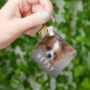 Chaveiro Memorial Pet Photo Rainbow Bridge