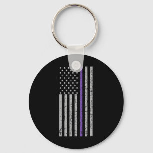 Chaveiro Memórias da Faixa Roxa da Bandeira Americana Probl