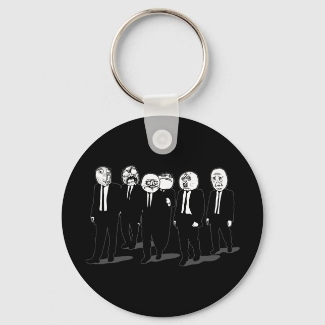 Chaveiro memórias em quadrinhos de raiva caminham (Frente)