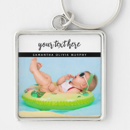 Chaveiro Memórias personalizadas de amor e nome do bebê fot