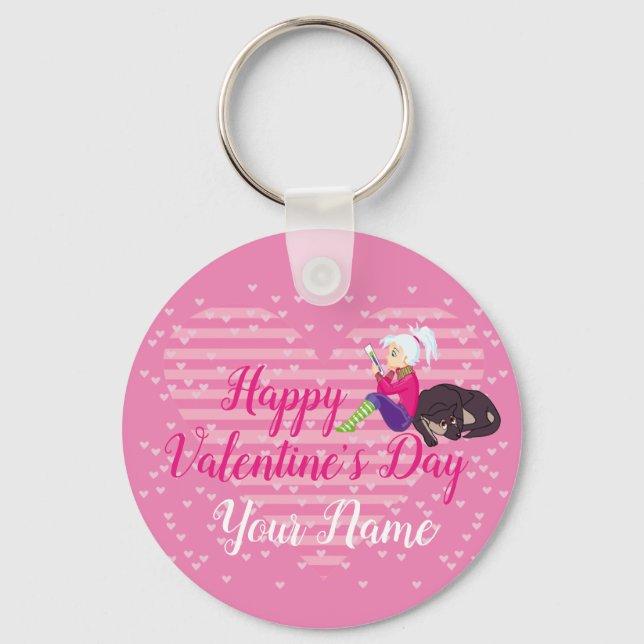 Chaveiro Menina apaixonada (Frente)