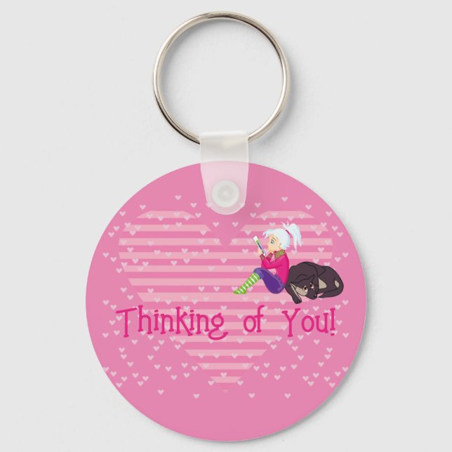 Chaveiro Menina apaixonada (Frente)