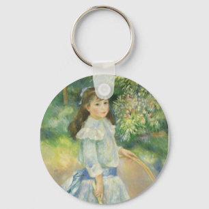 Chaveiro Menina com Arco por Pierre Renoir, Arte Fino Antig