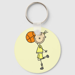 Chaveiro Menina Com Camisetas de Basquete e Presentes