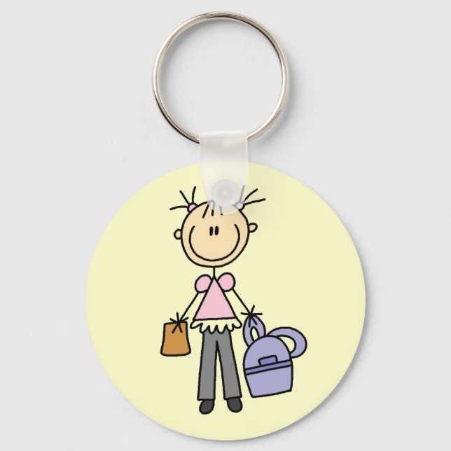 Chaveiro Menina Com Mochila (Frente)