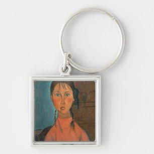 Chaveiro Menina com tranças, c.1918 (óleo em canvas)