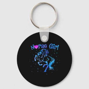 Chaveiro Menina de Cavalo Adorava Horseback Andando Criança