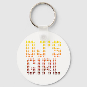 Chaveiro Menina de DJs - música de DJing da esposa do