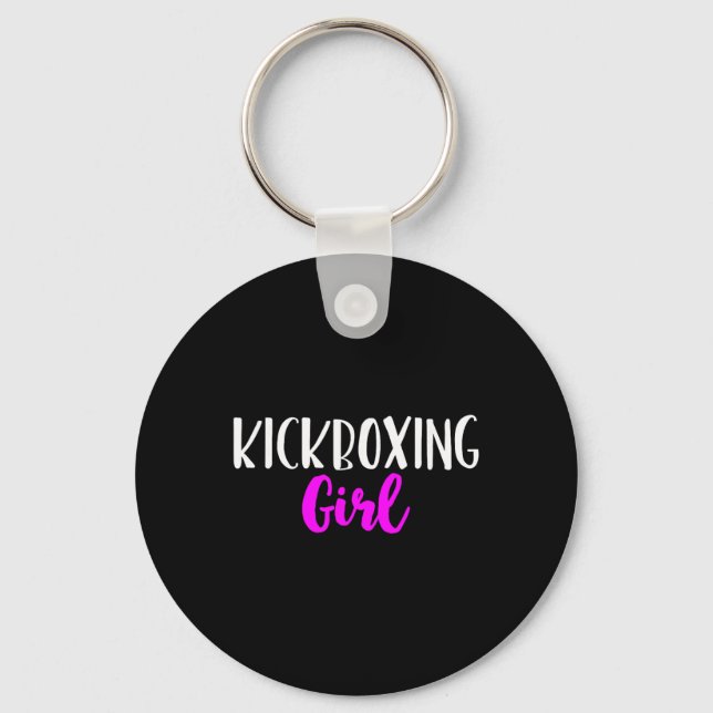 Chaveiro Menina de Kickboxing Mulheres Divertido Presente B (Frente)