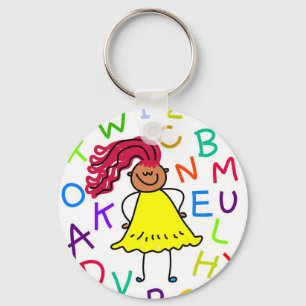 Chaveiro Menina do alfabeto