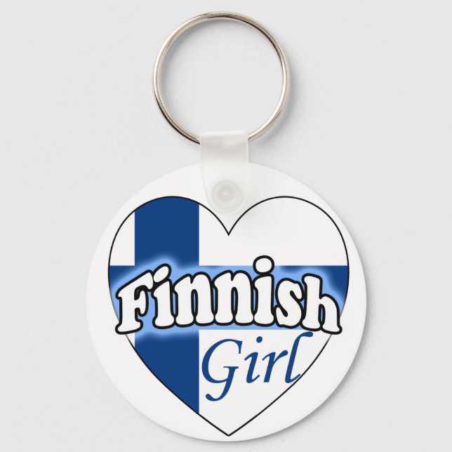 Chaveiro Menina Finlandesa (Frente)