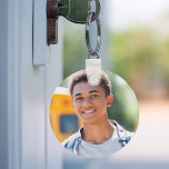 Chaveiro Menina fotográfica<br><div class="desc">Personalize e adicione uma foto.</div>