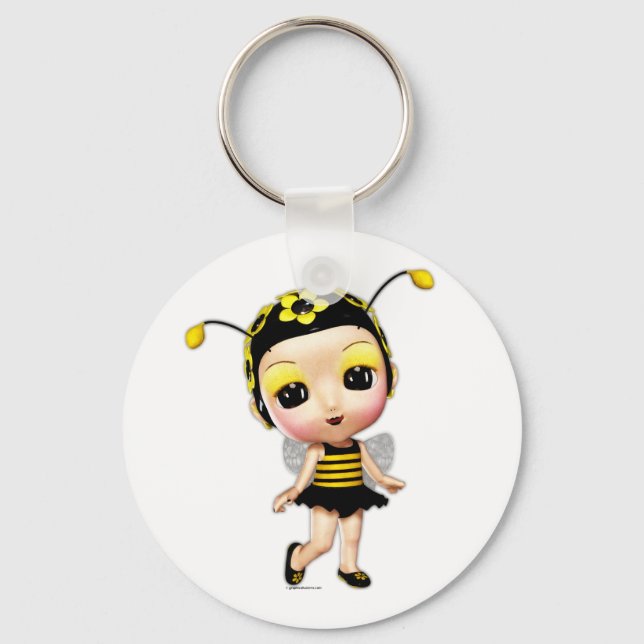 Chaveiro Menina Lady Bumblebee Keyring (Frente)