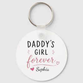 Chaveiro Menina Personalizada do Papai para Sempre