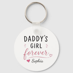 Chaveiro Menina Personalizada do Papai para Sempre