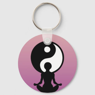 Chaveiro Menina praticando yoga