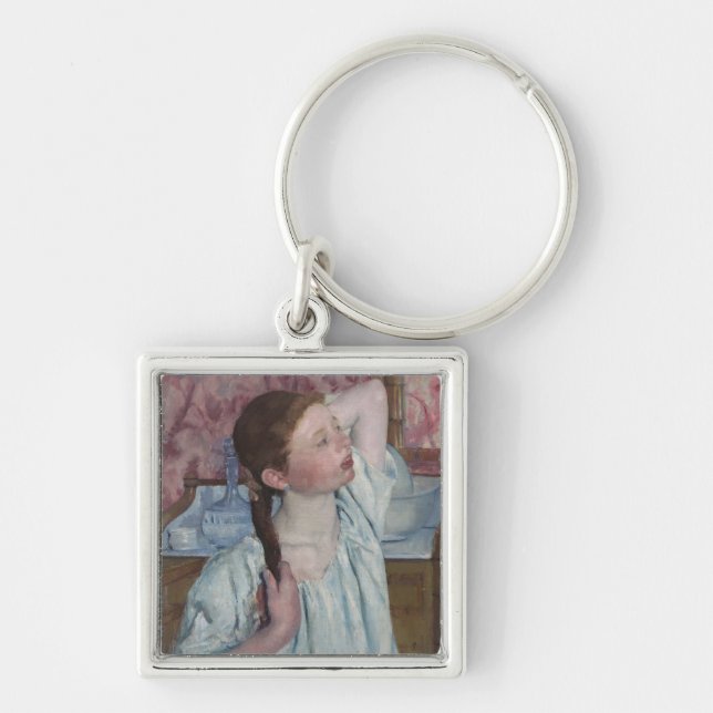 Chaveiro Menina que arranja seu cabelo, 1886 (óleo em (Frente)