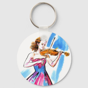 Chaveiro Menina que joga o violino