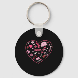 Chaveiro Menina Retro Taylor Primeiro Nome Personalizado Va